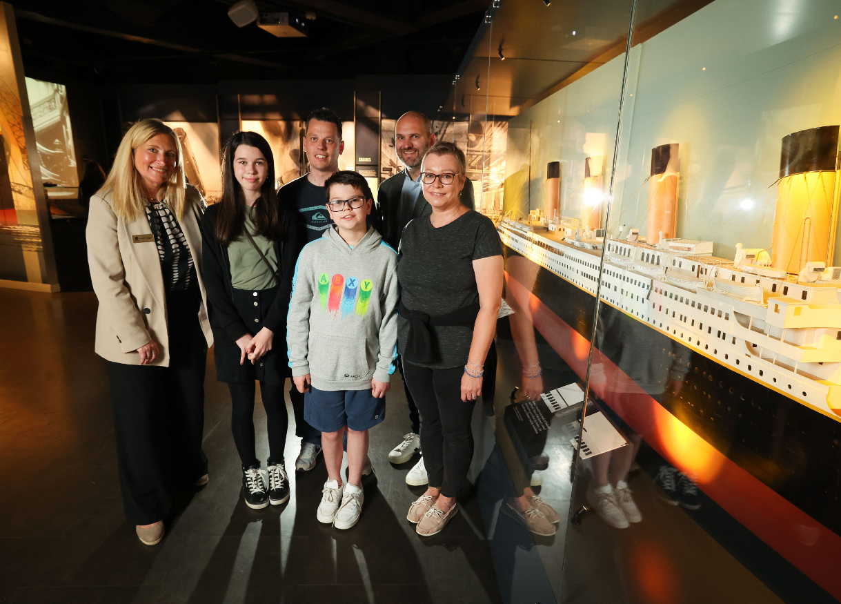 Titanic Belfast hosts after hours tour of new artefacts for children’s cancer charity